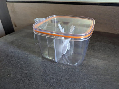 5 Section Transparent Spice Box